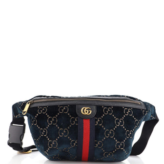 Gucci Ophidia Zip Belt Bag GG Velvet