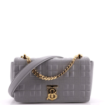 Burberry Lola Shoulder Bag Quilted Lambskin Small
