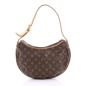 Louis Vuitton Croissant Handbag Monogram Canvas MM Brown 1995402