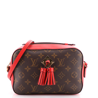 Louis Vuitton Saintonge Handbag Monogram Canvas with Leather