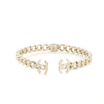 Chanel CC Chain Link Choker Necklace Metal