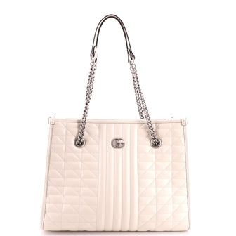 Gucci GG Marmont Chain Shopping Tote Mixed Matelasse Leather Medium
