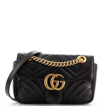 Gucci GG Marmont Flap Bag Matelasse Leather Mini