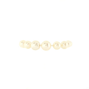 Chanel CC Charm Pearl Bracelet Faux Pearls and Crystal Embellished Metal