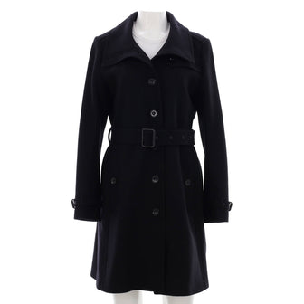 Burberry Women's Rushfield Belted Coat Wool Blend