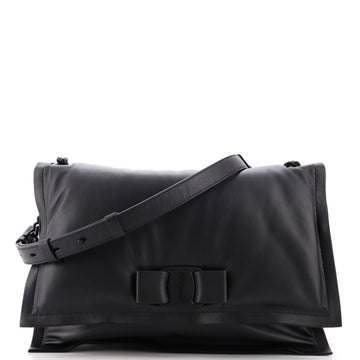 Salvatore Ferragamo Viva Bow Flap Bag Leather Small