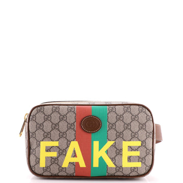 Gucci Fake/Not Zip Belt Bag Printed GG Coated Canvas