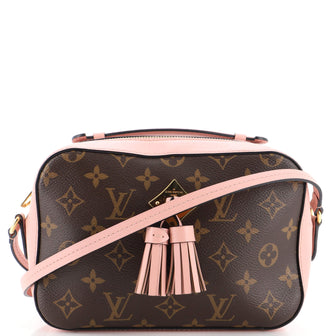 Louis Vuitton Saintonge Handbag Monogram Canvas with Leather