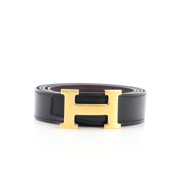 Hermes Constance Martelee H Reversible Belt Leather with Hammered Hardware Medium