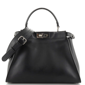 Fendi Monster Peekaboo Bag Calfskin and Python Regular