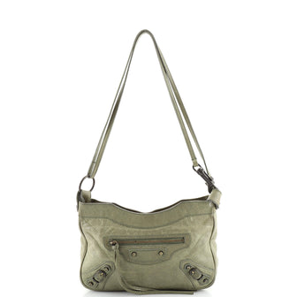 Balenciaga Hip Classic Studs Crossbody Bag Leather