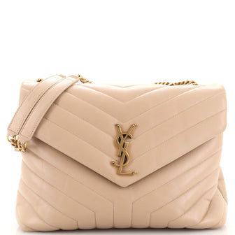 Saint Laurent LouLou Shoulder Bag Matelasse Chevron Leather Medium