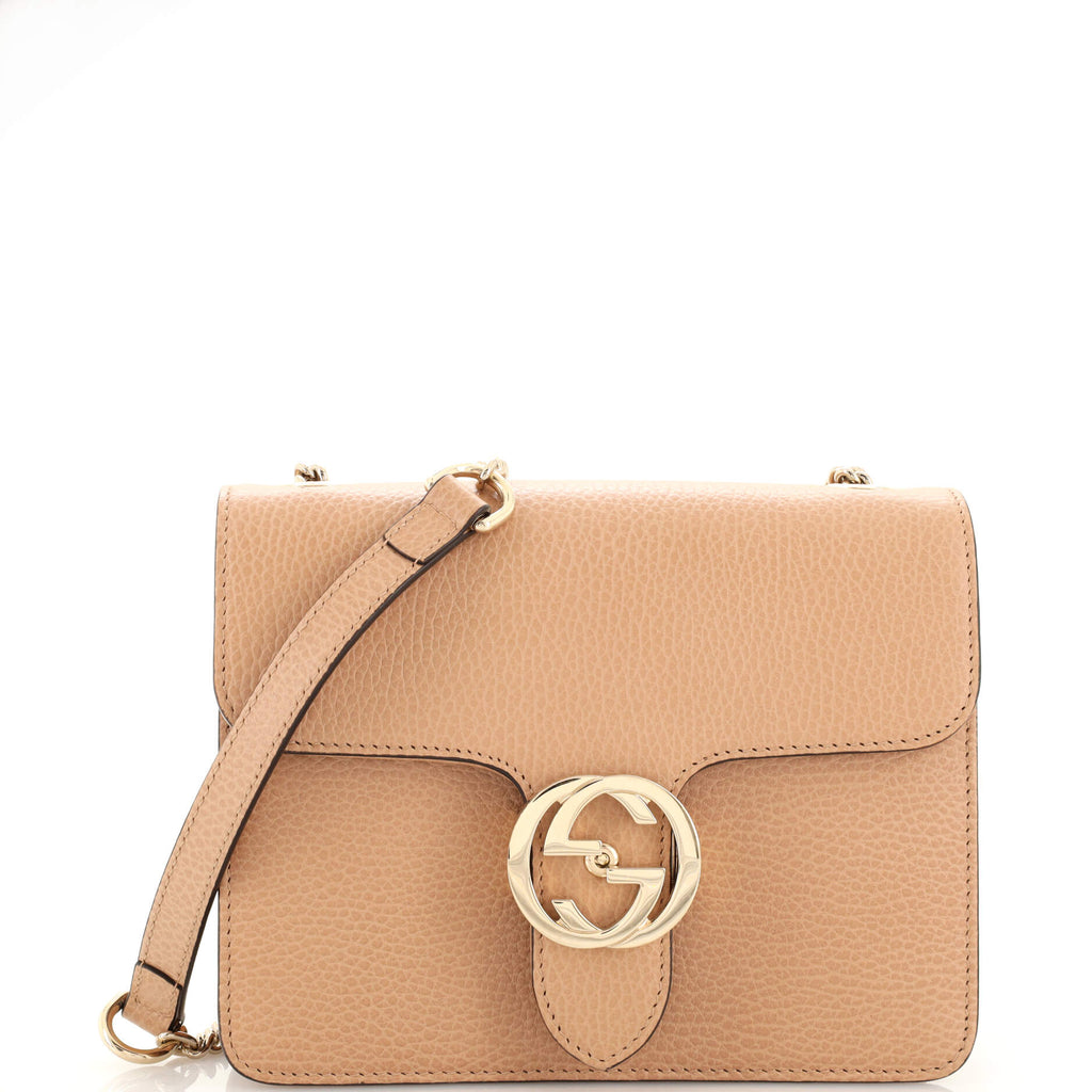 Gucci Interlocking GG Beige Small Shoulder Bag
