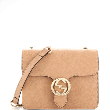 Gucci Interlocking Shoulder Bag (Outlet) Leather Small