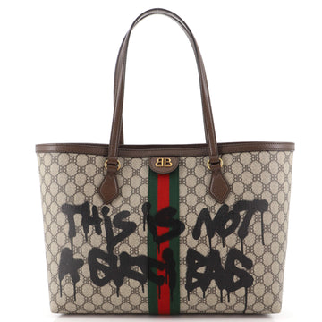 Balenciaga x Gucci The Hacker Project Tote Graffiti BB Coated Canvas Medium