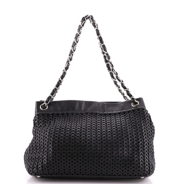 Chanel CC Charm Tote Woven Caviar Large