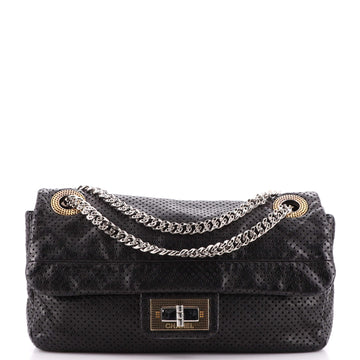 Chanel Drill Flap Bag Perforated Leather Small
