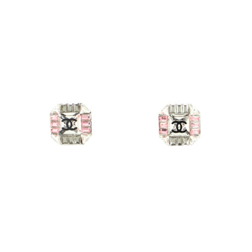 Chanel CC Square Stud Earrings Resin