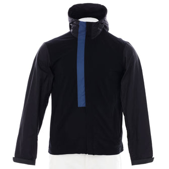 Prada Men's Hooded Zip Jacket Cotton Blend and Polyamide