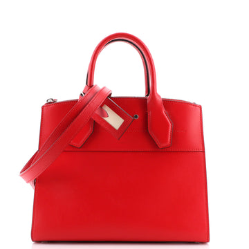 Louis Vuitton City Steamer Handbag Leather PM