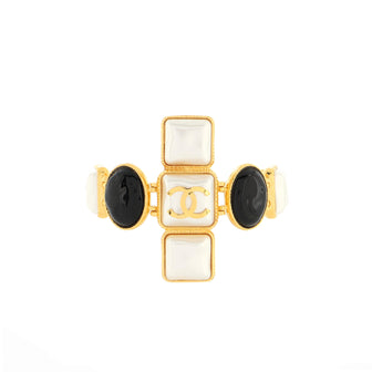 Chanel CC Cross Bracelet Metal with Cabochons