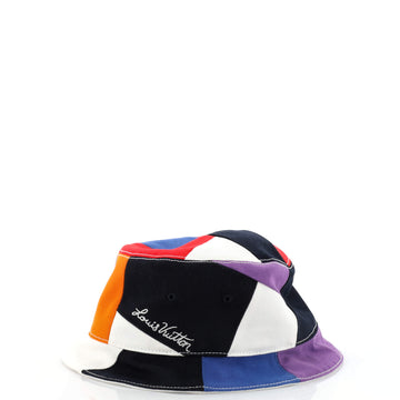 Louis Vuitton Color Panel Patchwork Bucket Hat Canvas