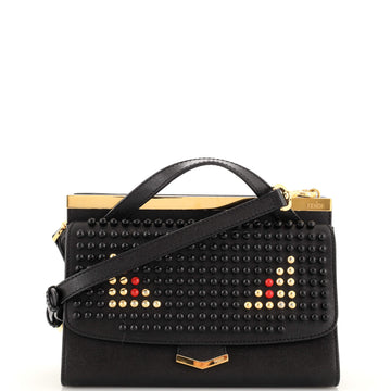 Fendi Demi Jour Monster Satchel Studded Leather