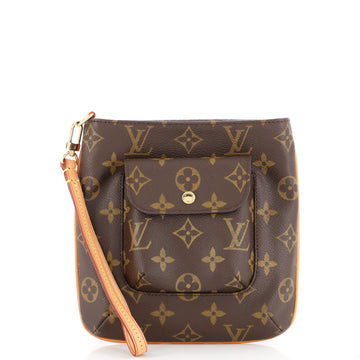Louis Vuitton Partition Wristlet Clutch Monogram Canvas