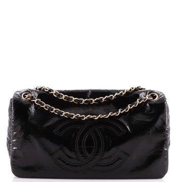 Chanel Rock and Chain Flap Bag Patent Vinyl Medium