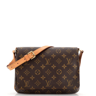 Louis Vuitton Musette Tango Handbag Monogram Canvas