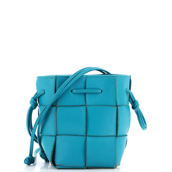 Bottega Veneta Cassette Bucket Bag Maxi Intrecciato Leather Mini