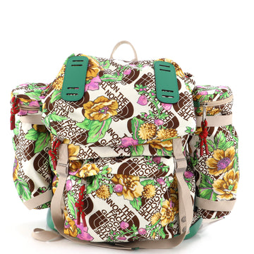 Gucci Gucci x The North Face Flap Backpack Printed Nylon Large