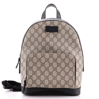 Gucci Zip Pocket Backpack GG Coated Canvas Small