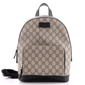 Gucci Zip Pocket Backpack GG Coated Canvas Small
