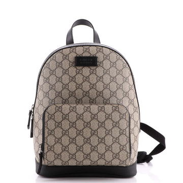 Gucci Zip Pocket Backpack GG Coated Canvas Small