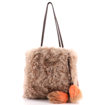 Prada Shopping Tote Shearling Medium