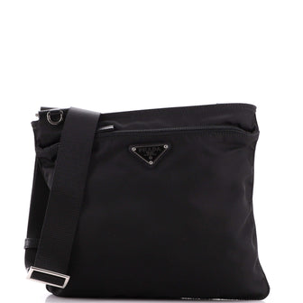 Prada Flat Messenger Bag Tessuto Small