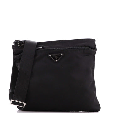 Prada Flat Messenger Bag Tessuto Small