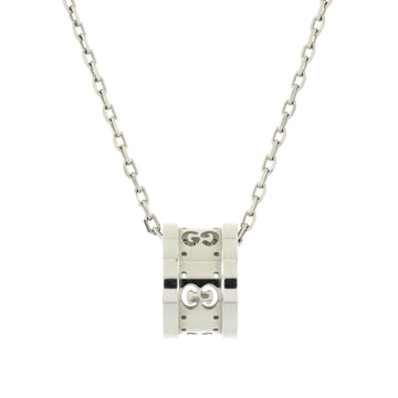 Gucci Icon Twirl Pendant Necklace 18K White Gold
