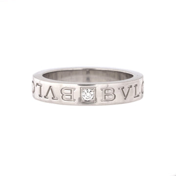 Bvlgari BVLGARI Band Ring 18K White Gold with Diamond