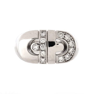 Bvlgari Parentesi Ring 18K White Gold with Diamonds