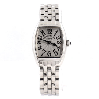 Franck Muller Cintree Curvex Quartz Watch Stainless Steel 22