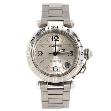 Cartier Pasha C GMT Automatic Watch Stainless Steel 35