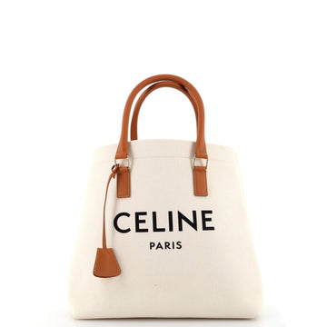 Celine Horizontal Cabas Tote Canvas with Leather Small