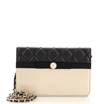 Chanel Pearl Wallet on Chain Quilted Lambskin and Calfskin