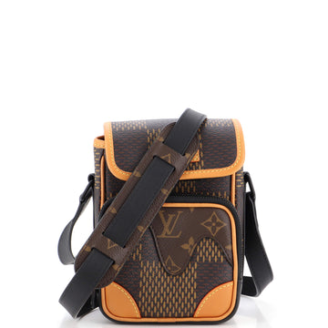 Louis Vuitton Nigo Amazone Messenger Bag Limited Edition Giant Damier and Monogram Canvas Nano