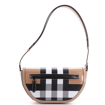 Burberry Olympia Flap Bag Printed Leather Small