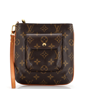 Louis Vuitton Partition Wristlet Clutch Monogram Canvas