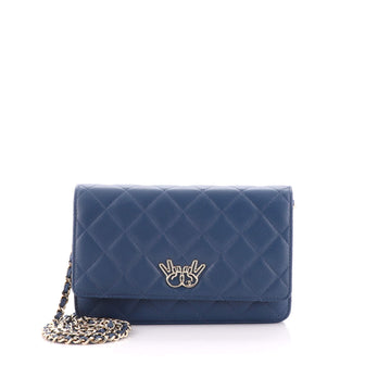 Chanel Emoticon Wallet on Chain Quilted Lambskin
