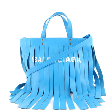 Balenciaga Laundry Cabas Tote Fringe Leather XS
